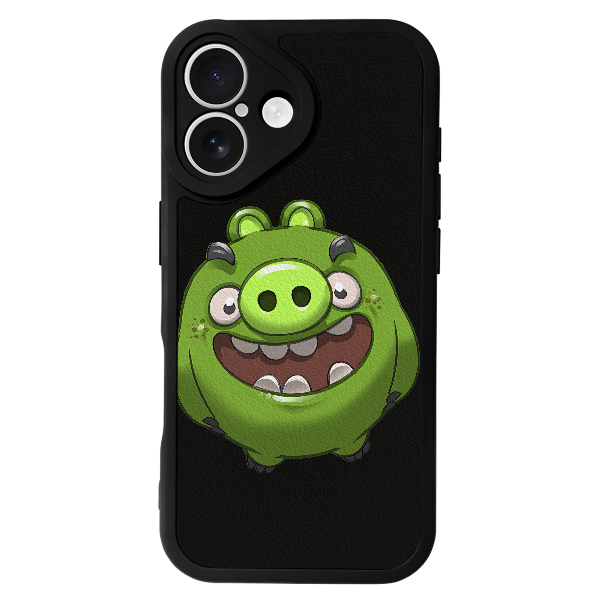 （画像用） Angry Birds アングリーバード 【iPhone 16シリーズ対応】シリコンスマホケース（レザー調） 材質：シリコン